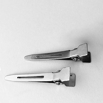 Picture of Adorox 80 pieces 1.75 inches Single Prong Metal Alligator Hair clips