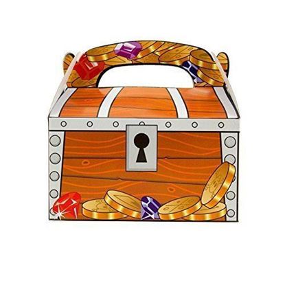 Picture of Adorox (12 Chests) Treasure Chest Treat Boxes Pirate Birthday Party Favor Goodies