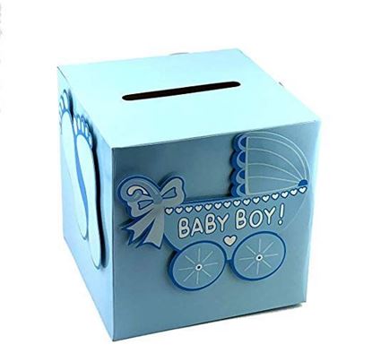 Picture of Adorox 3D Version Baby Shower Wishing Well Card Box Decoration (Boy)