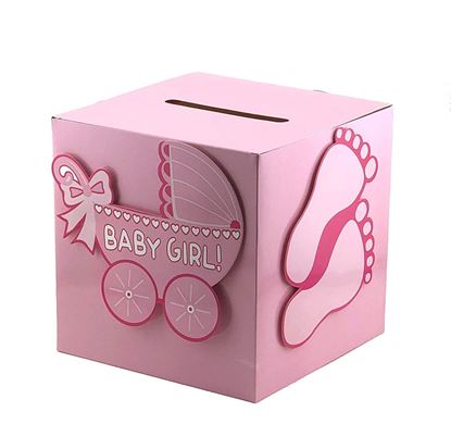 Picture of Adorox 3D Version Baby Shower Wishing Well Card Box Decoration (Girl)