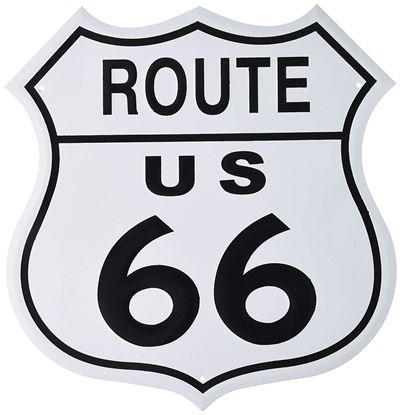 Picture of Adorox US Route 66 SHIELD Tin Art Sign Man Cave, Bar, Garage Retro Vintage Decoration (1)